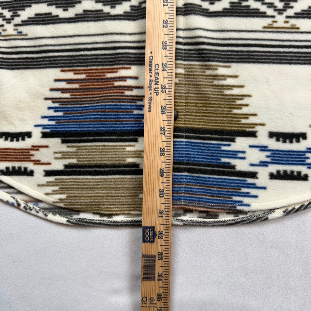 Billabong Adventure Division Mens XL Fleece Shirt Jacket Tribal Southwest Cream - Picture 4 of 7